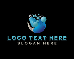 Broom - Sanitation Broom Cleaning logo design