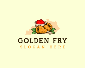 Fried Chicken Kentucky logo design