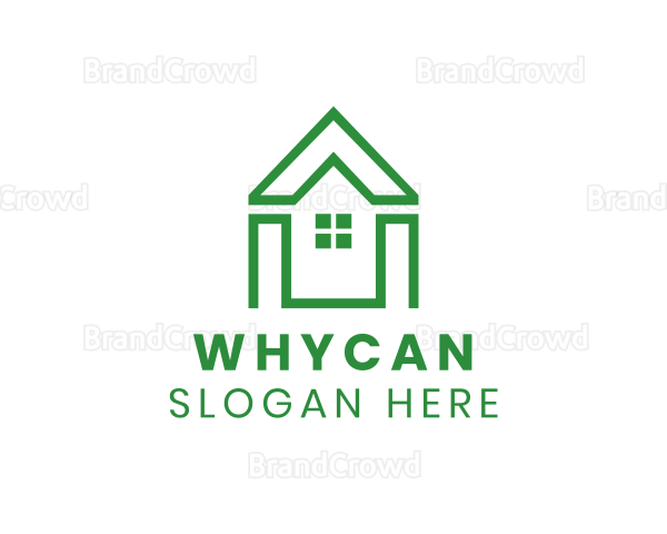 Green Polygon House Logo