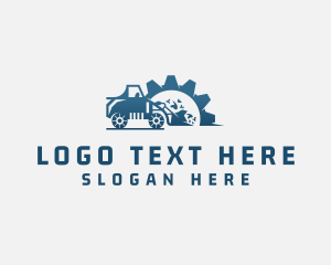 Industrial - Front Loader Gear Machinery logo design