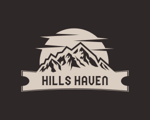 Mountain Summit Hiking logo design