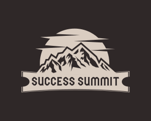 Mountain Summit Hiking logo design