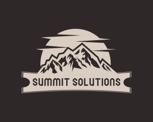 Mountain Summit Hiking logo design