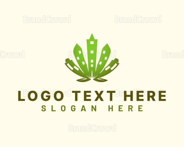 Urban Cannabis Leaf Logo