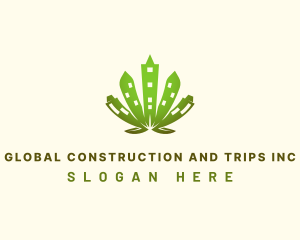 Organic - Urban Cannabis Leaf logo design