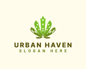 Urban Cannabis Leaf logo design