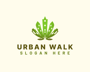 Urban Cannabis Leaf logo design