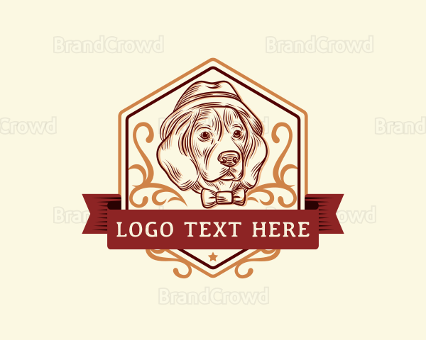 Pet Dog Grooming Logo