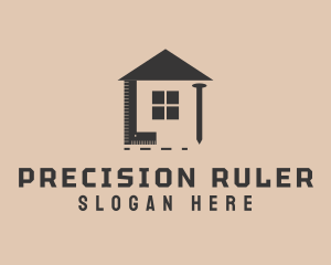 Brown House Contractor logo design