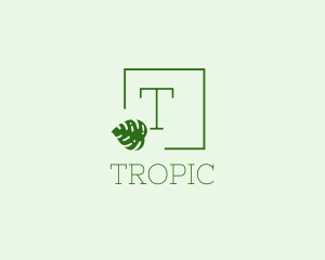 Tropical Natural Plant  logo design