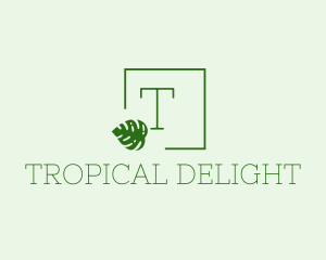 Tropical Natural Plant  logo design