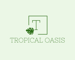 Tropical Natural Plant  logo design