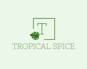 Tropical Natural Plant  logo design