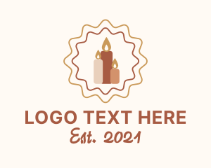 Boho - Vigil Pillar Candle logo design