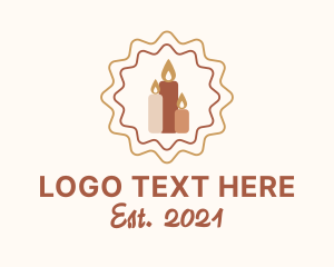 Spiritual - Vigil Pillar Candle logo design