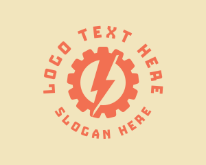 Natural Energy - Voltage Gear Power logo design