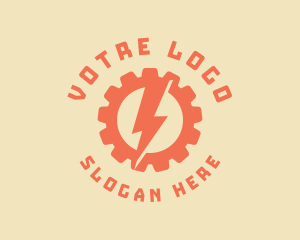 Nostalgic - Voltage Gear Power logo design