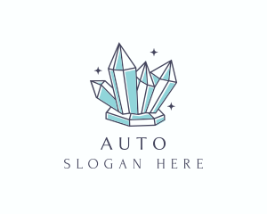 Elegant Gemstone Crystals Logo