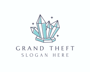 Diamond - Elegant Gemstone Crystals logo design