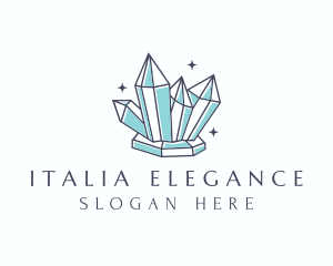 Elegant Gemstone Crystals logo design