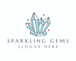 Gemstone - Elegant Gemstone Crystals logo design