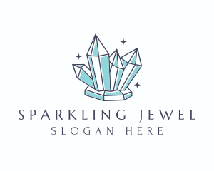 Elegant Gemstone Crystals logo design