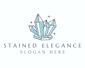 Elegant Gemstone Crystals logo design