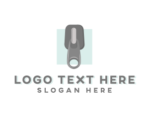 Zipper - Clothing Zipper Clip logo design