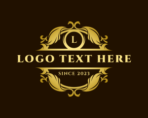 Premium - Premium Ornament Crest logo design