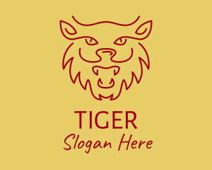 Chinese Zodiac Tiger  logo design