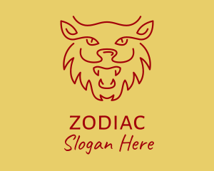 Chinese Zodiac Tiger  logo design
