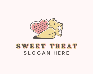 Cookies - Heart Baking Cookies logo design