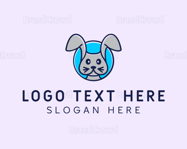 Veterinary Rabbit Animal Logo