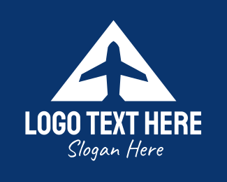 Airplane Letter A Logo