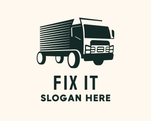 Fast Truck Courier logo design