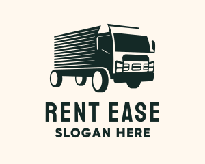 Rental - Fast Truck Courier logo design