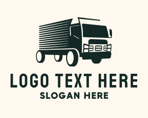 Driving - Fast Truck Courier logo design