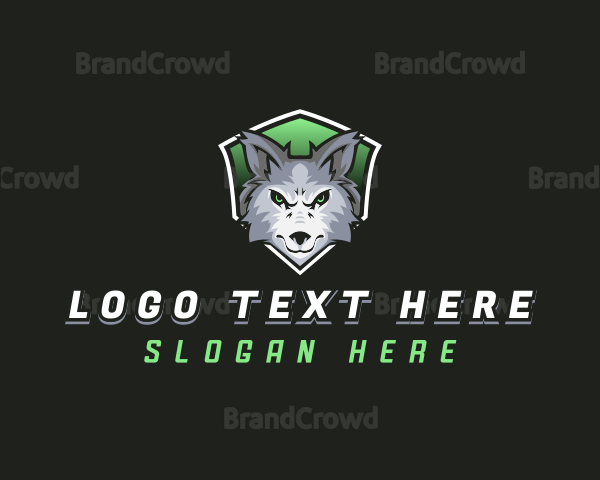 Wolf Animal Gamer Logo