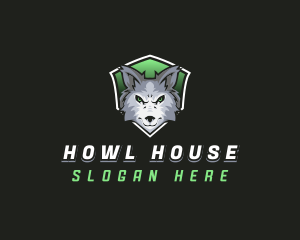 Wolf Animal Gamer logo design