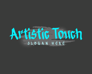 Neon Graffiti Mural logo design