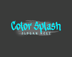 Neon Graffiti Mural logo design