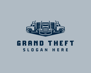 Shipment - Delivery Truck Fleet logo design