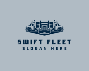 Delivery Truck Fleet logo design