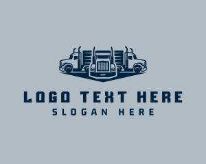 Trucker - Delivery Truck Fleet logo design