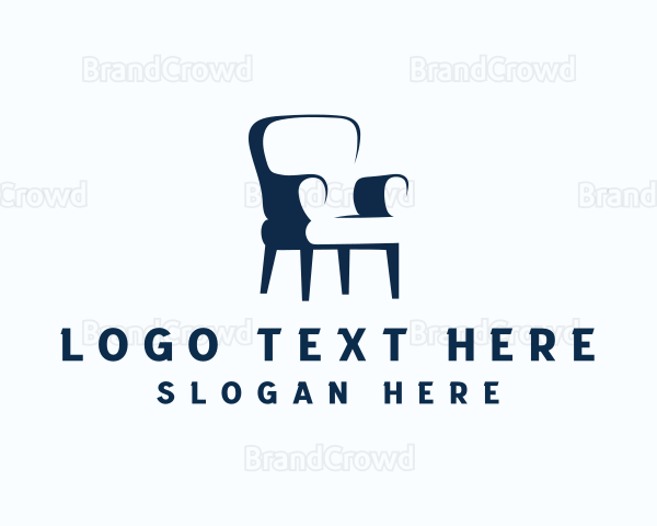 Furniture Chair Interior Design Logo