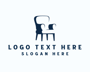 Minimalist - Furniture Chair Interior Design logo design