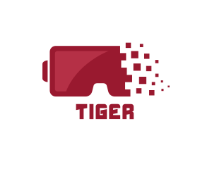 Gaming - Red Pixel VR logo design