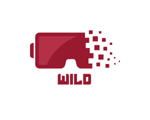 Computer - Red Pixel VR logo design