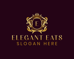 Elegant Shield Crest logo design