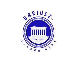 Gyros - Greek Parthenon Landmark logo design